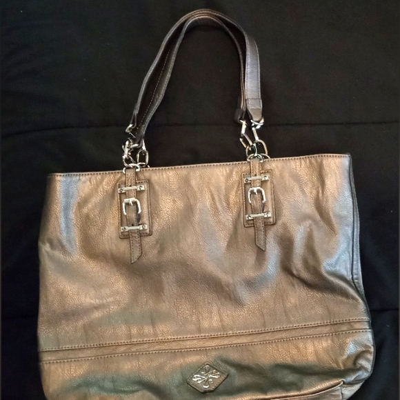 🌞Vera Wang Gray Shoulder Bag - Picture 1 of 14